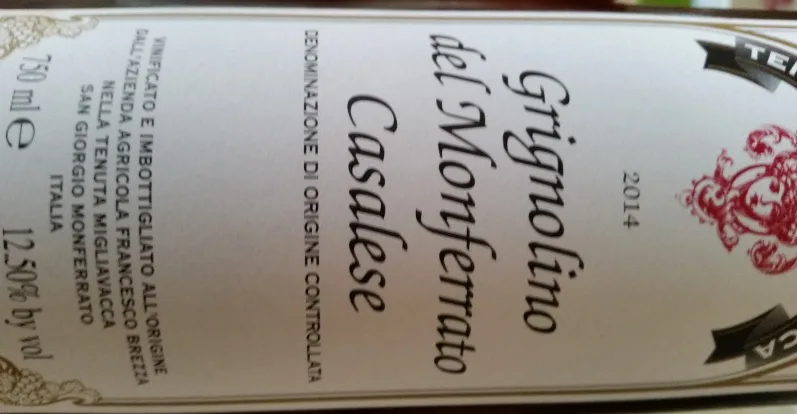 Tenuta Migliavacca – Grignolino del Monferrato Casalese 2014