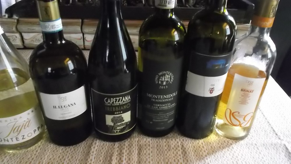 Ristorante Corte Visconti Vini degustati
