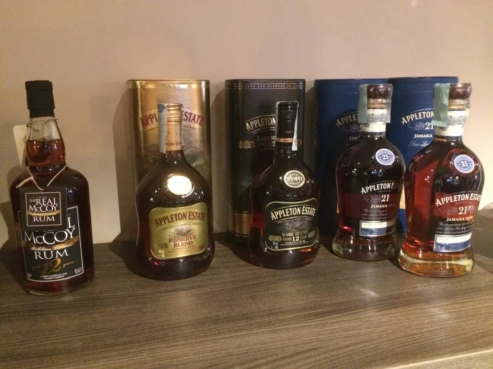 Selezione di Rum Appleton' Estate dalla Jamaica