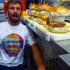 Vincenzo Falcone e i suoi hamburger