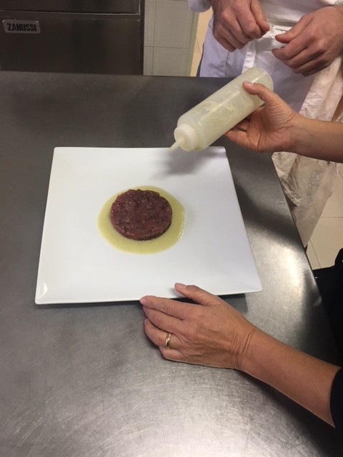 Tartare di bufalo, preparazione