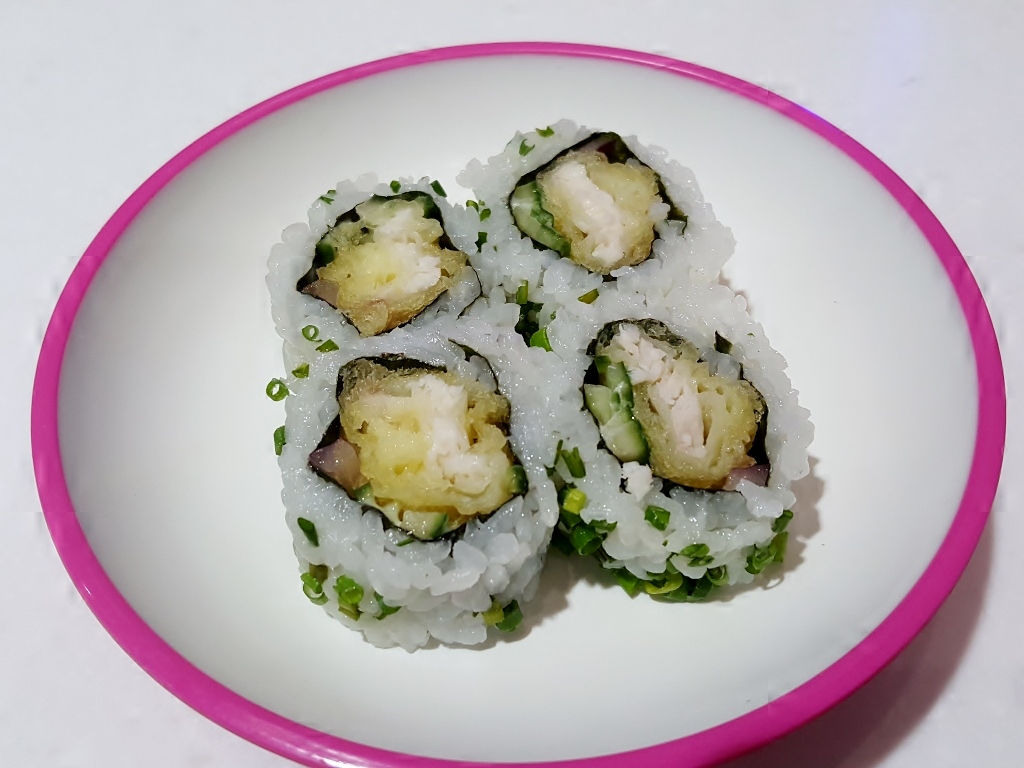 Yo Sushi, fish no chip roll