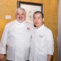 (From left) Chef BOMBANA Umberto & Chef Hiroyuki Saotome