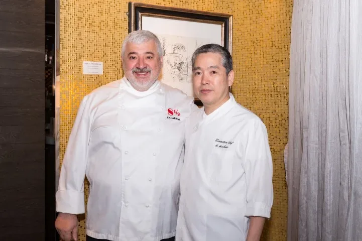 (From left) Chef BOMBANA Umberto & Chef Hiroyuki Saotome