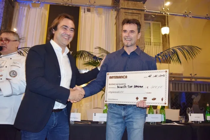 La premiazione di Augusto Tino Bevilacqua