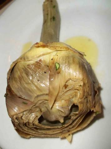 Osteria da Benito, carciofo alla romana