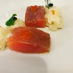 Arbustico, trota e cavolfiore