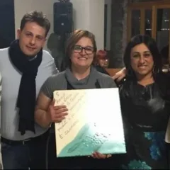 Raffaela Amato al momento della premiazione