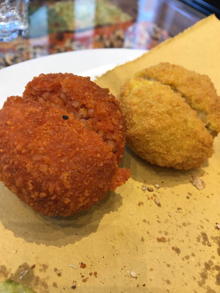  Grecco, gli arancini di amatriciana e carbonara