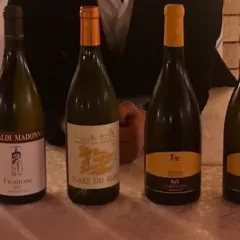 Andrea de Palma con i Pecorini in degustazione