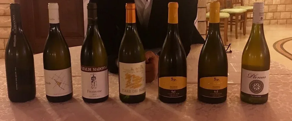 Andrea de Palma con i Pecorini in degustazione