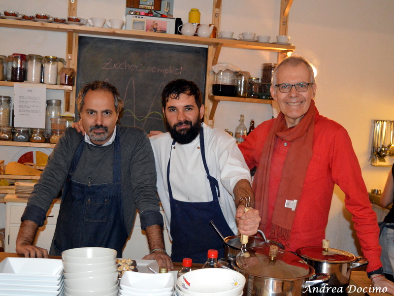 Centro di Alimentazione Consapevole con i brunch di Rega, Di Cristo e Stigliano. Carlo Di Cristo, Raffaele Rega ed Errico Stigliano