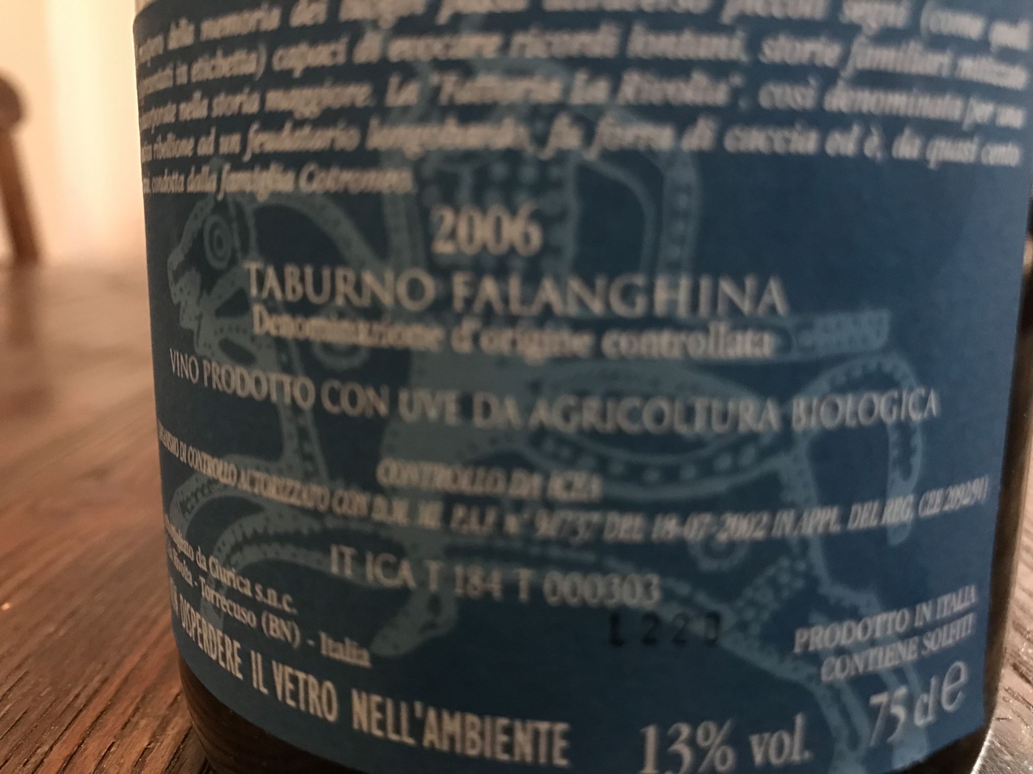 Falanghina 2006 Fattoria La Rivolta