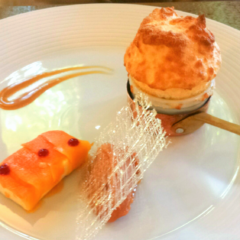 Fle' di papaya. Casa Vissani