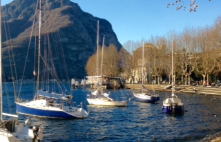 Lecco, le barche a vela e il lungolago
