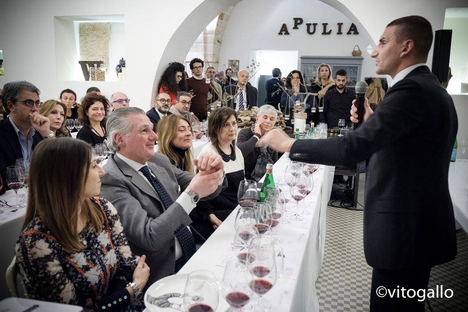 Giuseppe Cupertino durante il wine tasting