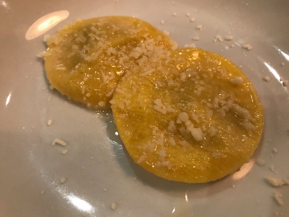 L'Arcangelo, Ravioli, cipollata e garum