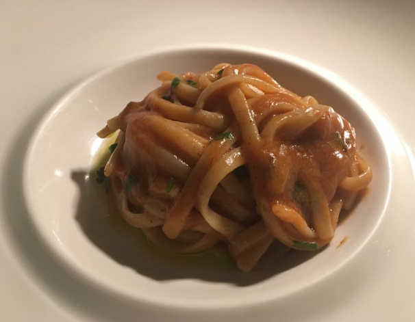 Chinappi, Linguina con granchio di scoglio papiro peloso