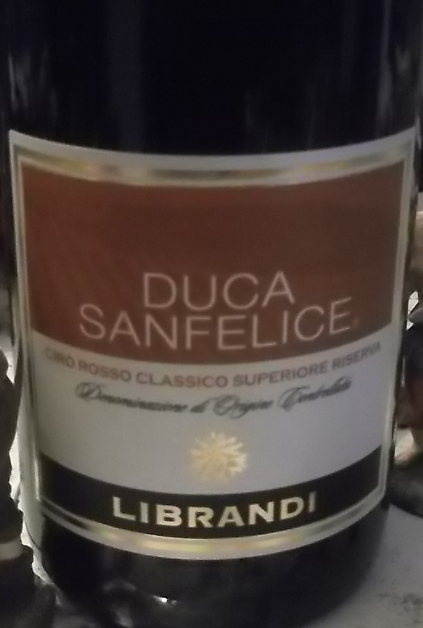 Ciro' Rosso Classico Superiore Riserva Doc Duca Sanfelice 20123 Librandi