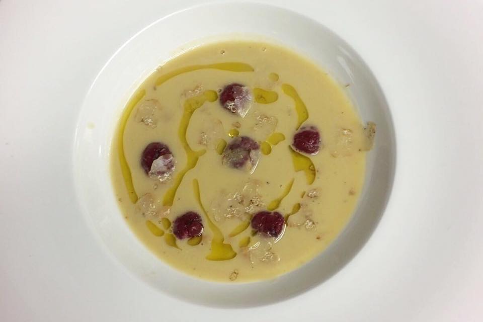 Gennaro Amitrano, Zuppa di ceci, Scottona di Chianina al Nocillo E' Curti e tartufo bianco