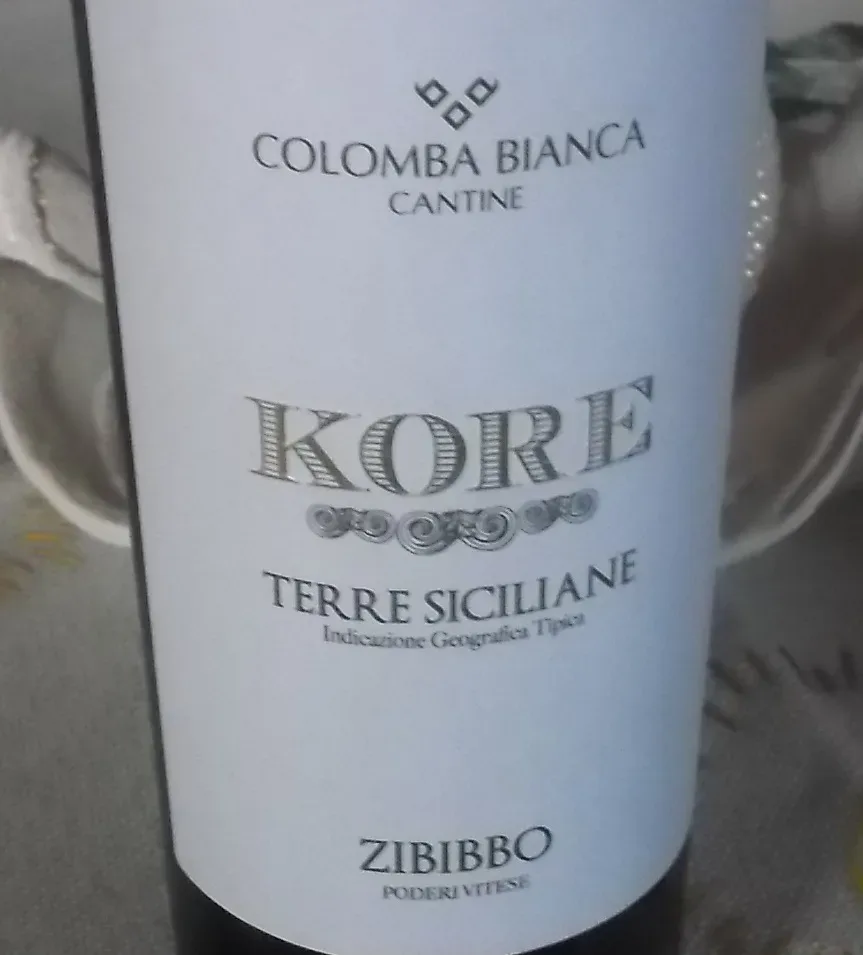 Kore Zibibbo Terre Siciliane Igt 2015 Colomba Bianca
