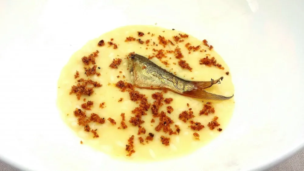 Riso, stracchino e sarde di lago. Lido 84