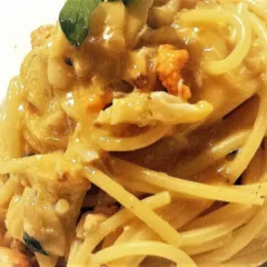 Spaghetti granciporro e lardo, Officine del Cibo