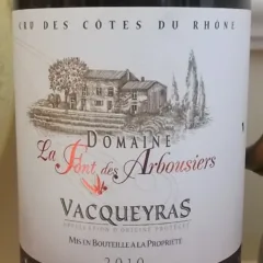 Vacqueyras Aop 2010 Domaine La Font des Arbpousiers