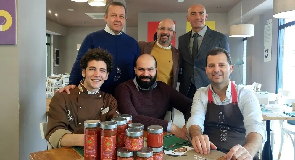 In alto da sx Salvatore, Orefice e Ciociola per Terra Orti