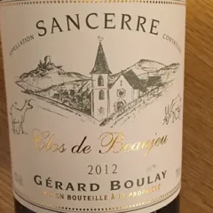 Sancerre Clos de Beaujeu 2012 Gerard Boulay