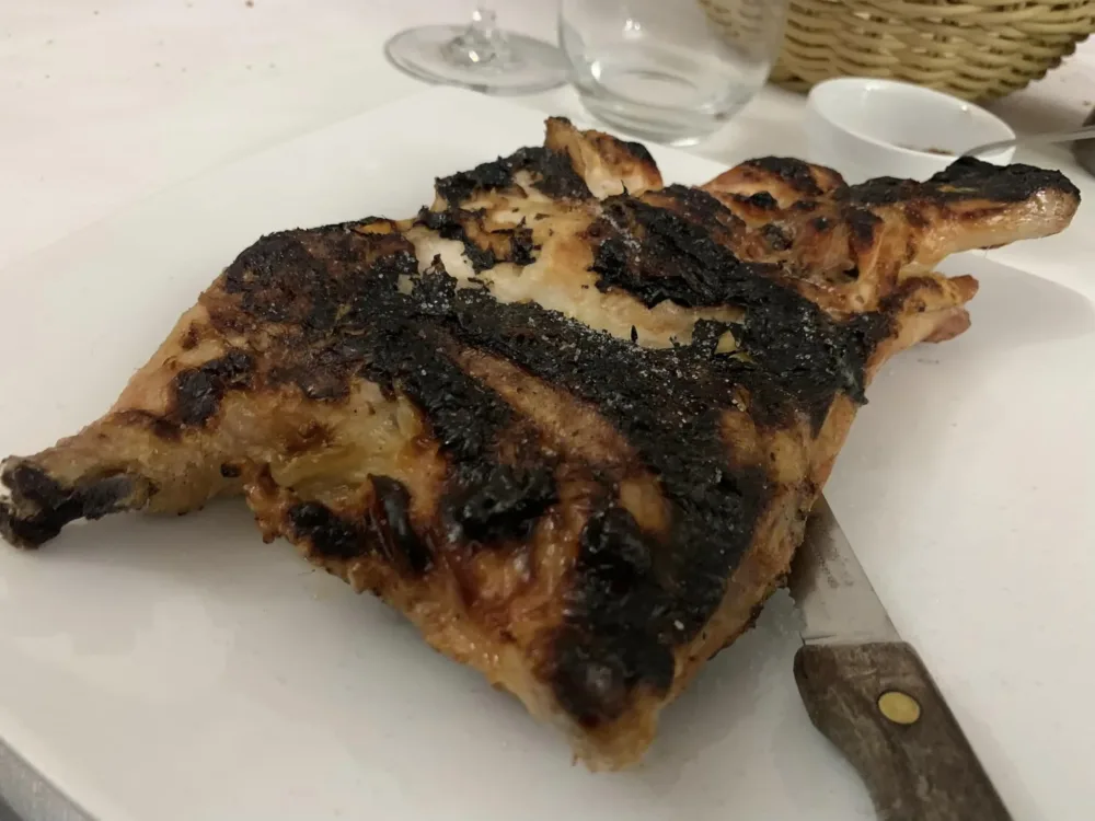 Ristorante San Francesco a Giffoni, pollo alla brace