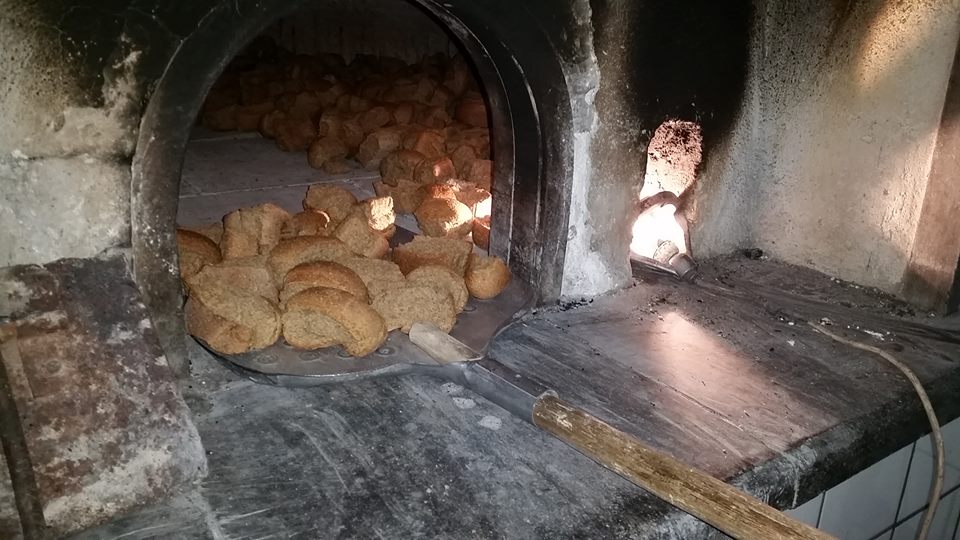 Biscottificio Ruocco - Il pane gia' spezzato all'uscita dal forno