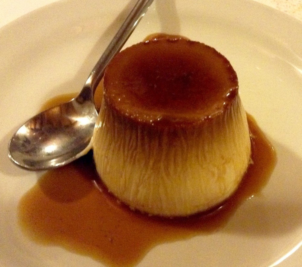 Trattoria Isoletta, creme caramel