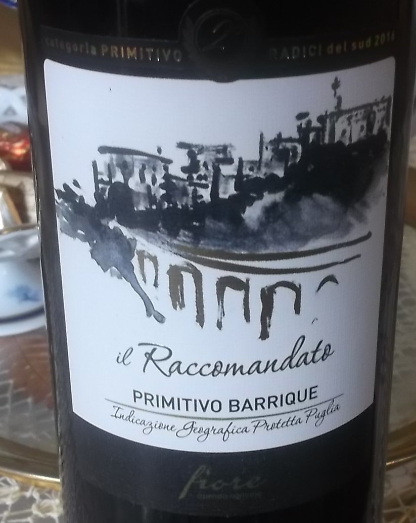 Il Raccomandato Primitivo Barrique Puglia Igp 2014 Azienda Fiore