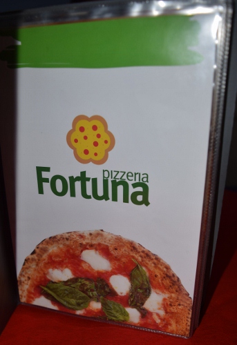Il menu della Pizzeria Fortuna