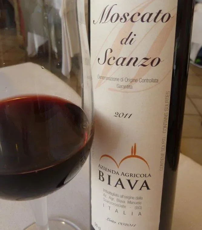 Moscato di Scanzo DOCG 2011, Azienda Agricola Biava