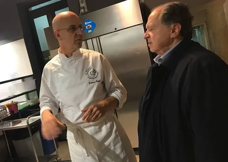 Pepe in Grani, Franco Pepe con Enzo Vizzari