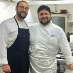 Arte e Gusto, Carmine Farina (a dx) in cucina con Stefano Sodano