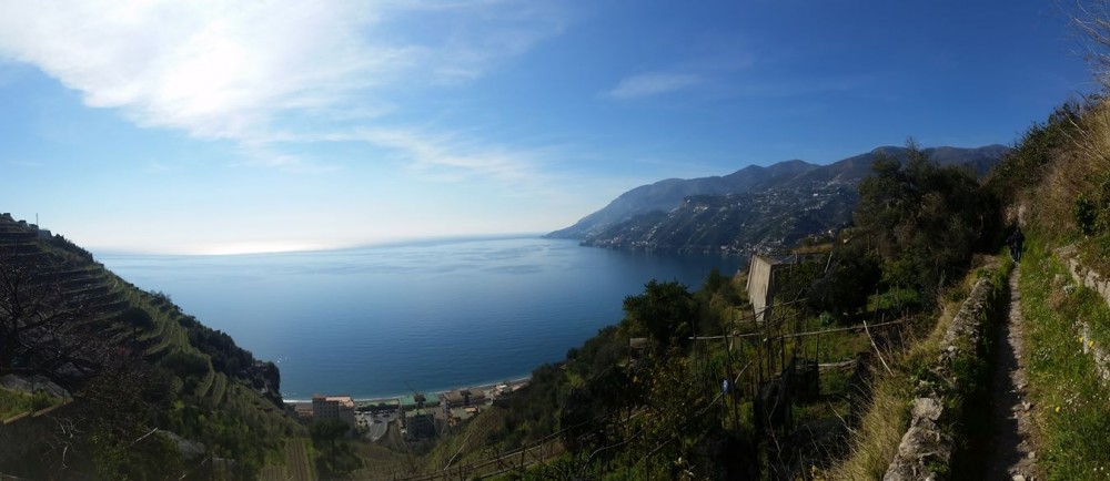 Panorama mozzafiato visto dai vigneti