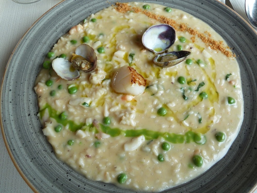 Al Vigneto, risotto con piccoli frutti di mare