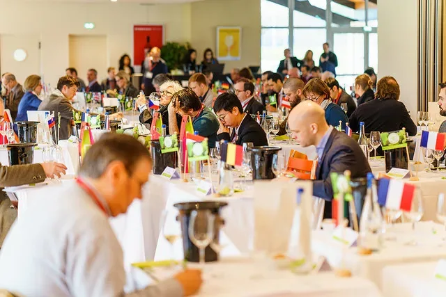 Concorso Mondiale del Sauvignon la sala di degustazione