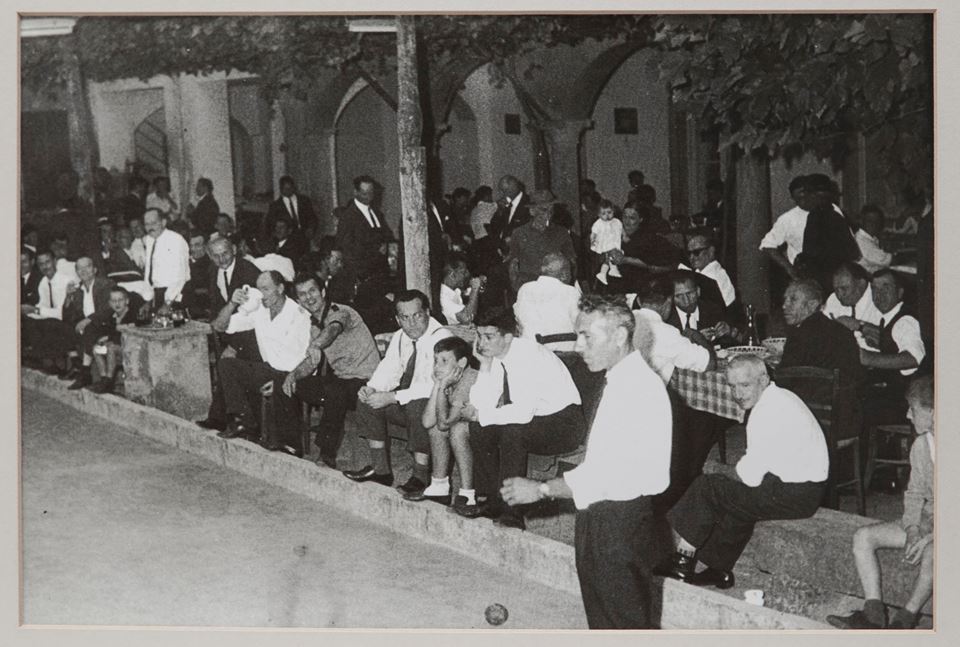 Controetichetta, Trattoria Visconti, dal 1932, foto in bianco e nero del ‘62