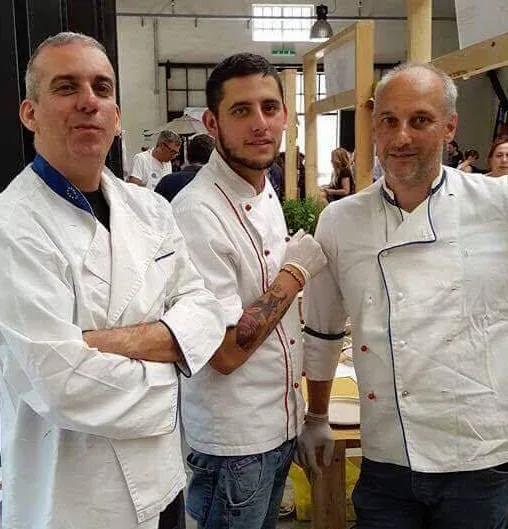 Er Parucca, lo chef Michael Picconi e Alessandro Civitenga