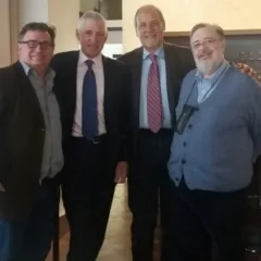 Francesco Moser in compagnia di Daniele Cernilli, Carlo Bertilaccio e Maurizio Valeriani