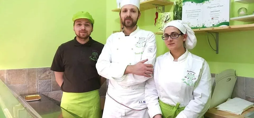 Il Giardino dei Golosi, Valerio Iannelli tra il fratello Marco e la compagna Flora Lambiase