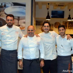 Morsi e Rimorsi a Caserta con Alfonso Caputo. Da sinistra, Fabio La Montagna, Alfonso Caputo, Andrea Molinari e Marco Tescione