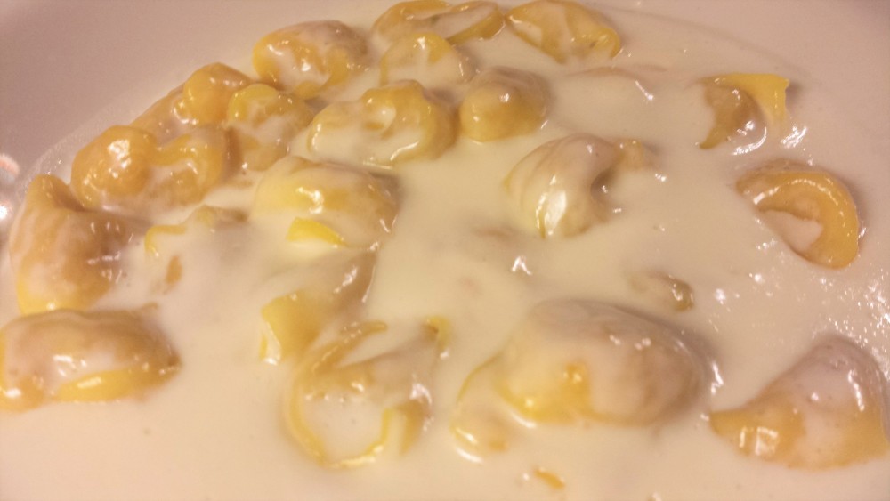 Tortellini alla crema di latte, Osteria del Mirasole