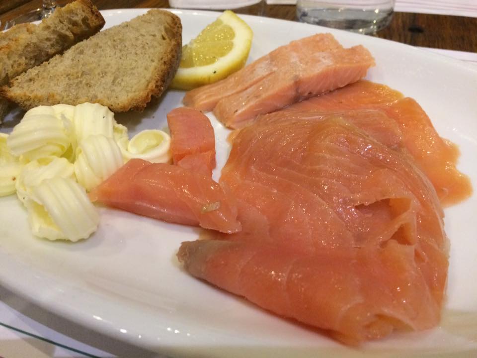 Trimani Wine Bar, il salmone