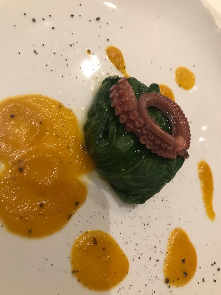 Taverna del Capitano, polpo e raviolo di scarola