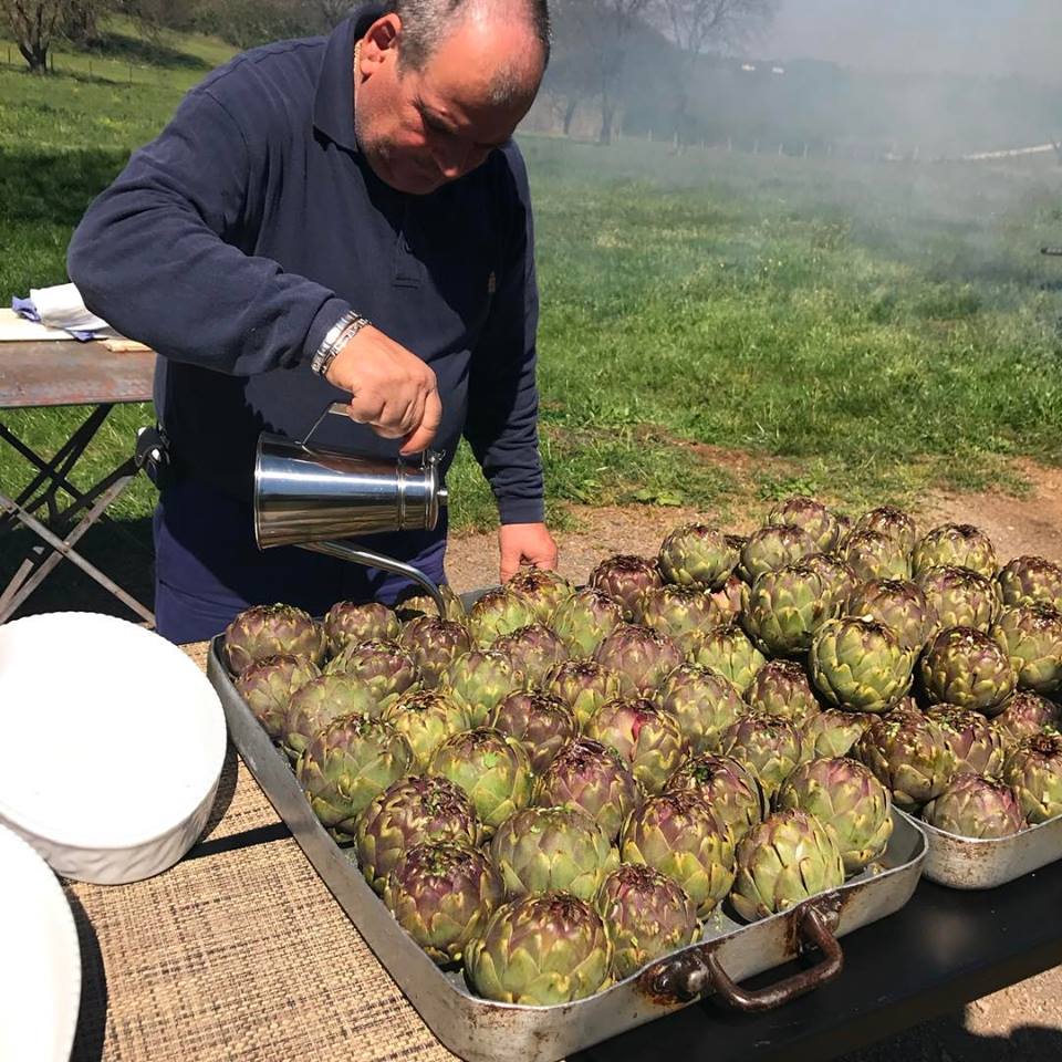 Antonello Colonna, carciofi arrostiti